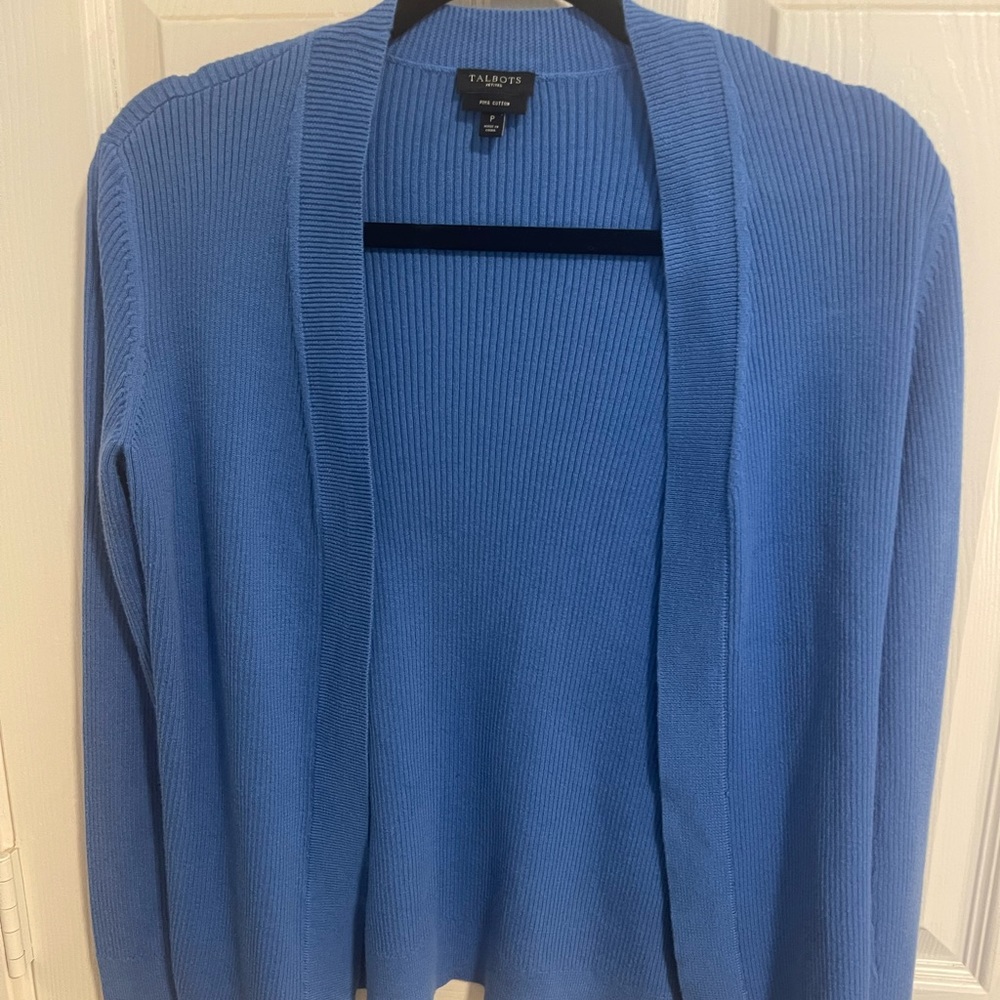 Talbots Colbalt Blue Cardigan